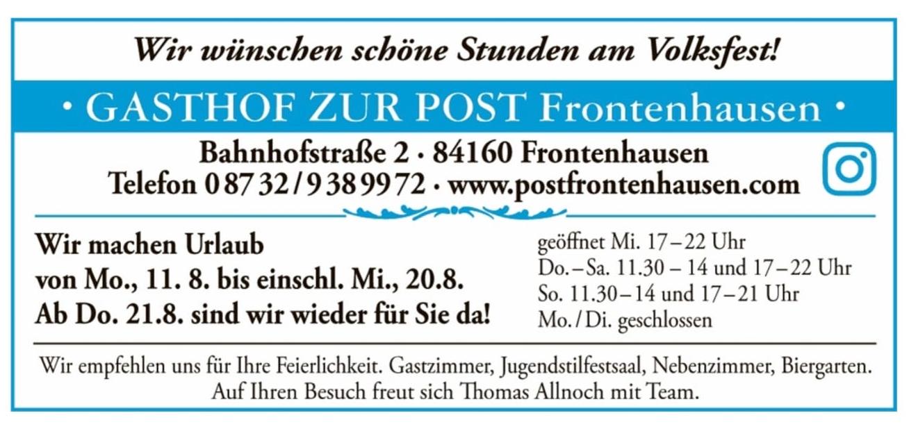 Gasthof zur Post Frontenhausen Gasthof zur Post Frontenhausen
